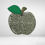 Ξύλινο στοιχείο μήλο λεοπαρ