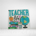 Ξύλινο στοιχείο Teacher life
