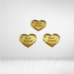 Best friends καρδιά plexiglass