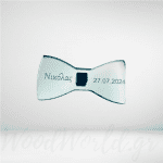 Παπιγιόν plexiglass ασημί