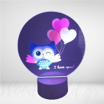 Φωτιστικό plexiglass κουκουβάγια