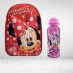 Σετ Τσάντα νηπίου MINNIE 3D 31cm με παγούρι μεταλλικό