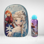 Σετ Τσάντα νηπίου FROZEN 3D 31cm με παγούρι μεταλλικό