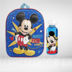 Σετ Τσάντα νηπίου MICKEY 3D 31cm με παγούρι μεταλλικό