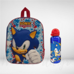 Σετ Τσάντα νηπίου SONIC 3D 31cm με παγούρι μεταλλικό