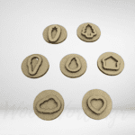 Ξύλινες σφραγίδες αποτύπωσης 7/τεμ