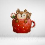 Ξύλινο Μαγνητάκι Χριστουγέννων