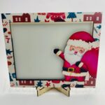 Ξύλινη κορνίζα με Άγιο Βασίλη