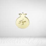 Ρόδι τύχη plexiglass χρυσό