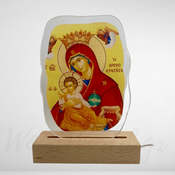 Φωτιστικό plexiglass Η Βρεφοκρατούσα