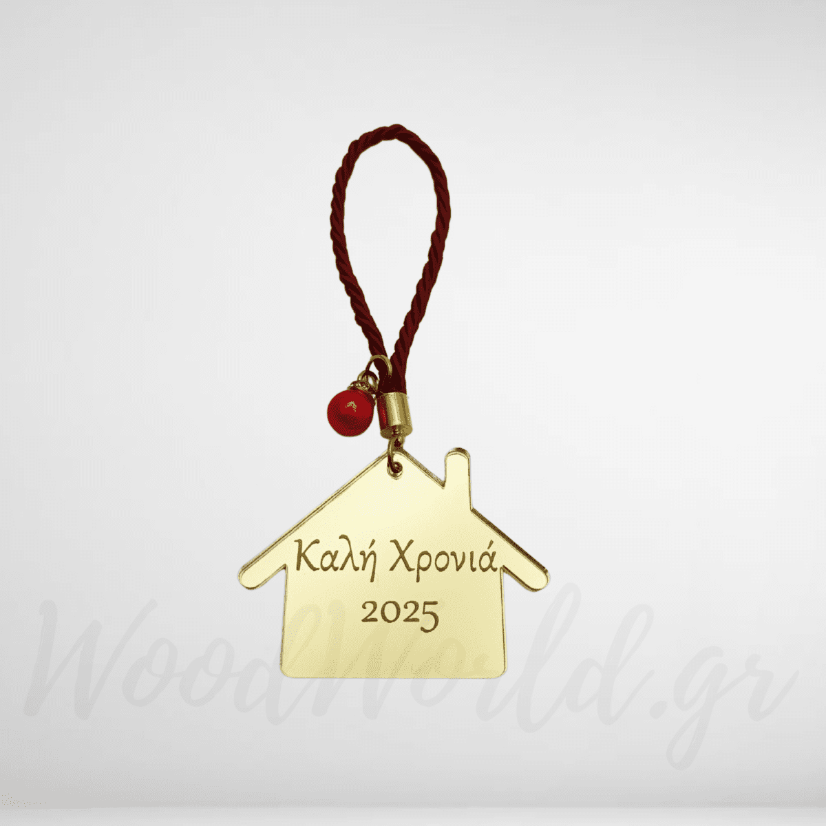 WoodWorld.gr (6) Κρεμαστό γούρι σπίτι με ευχές - Image 1