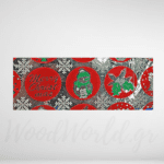 Κόλλα περιτυλίγματος xmas μεταλλιζέ 70x100cm