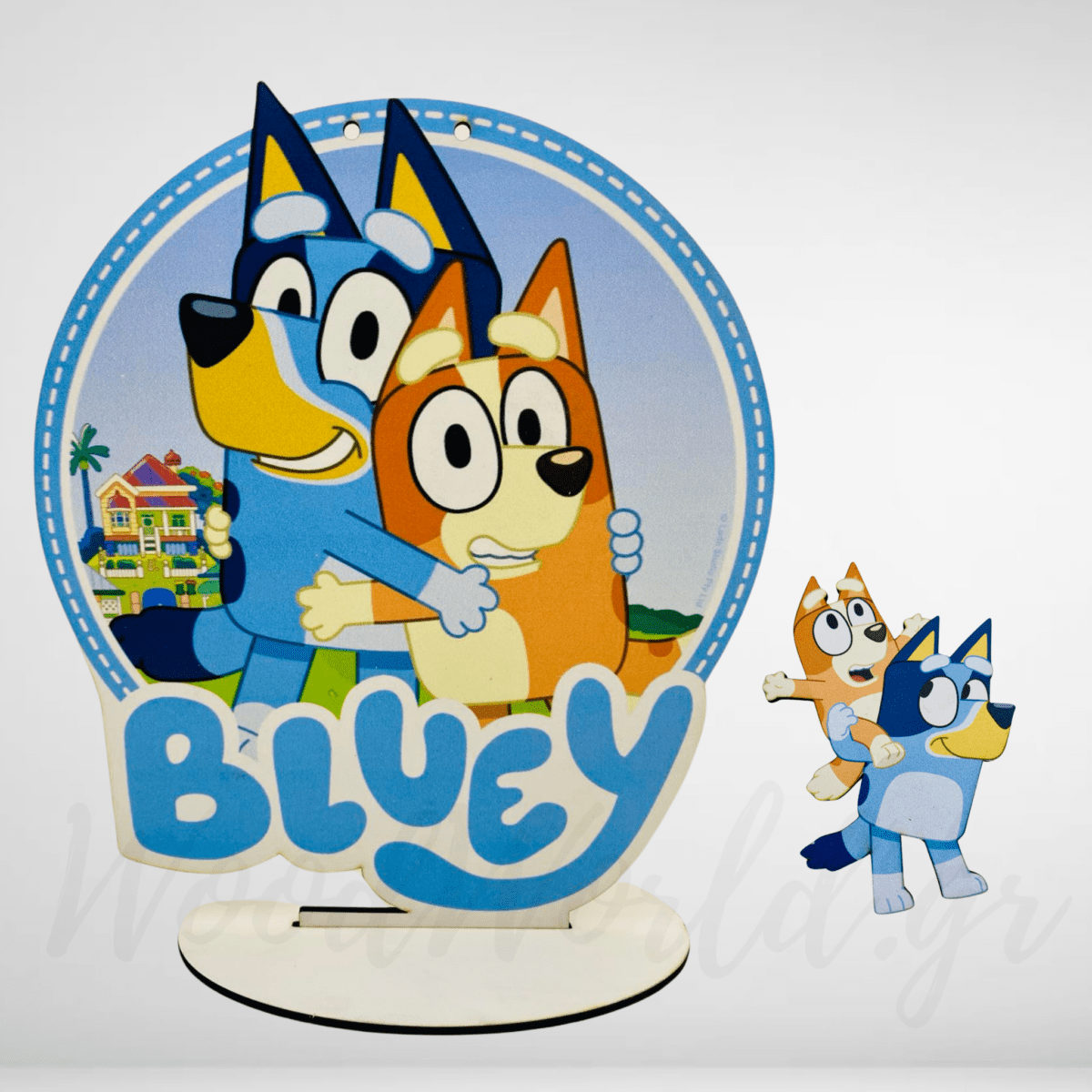 Πλάτη Λαμπάδας bluey με βαση - Image 1