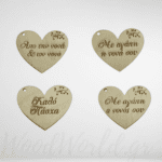 Ξύλινη καρδιά  με αφιέρωση