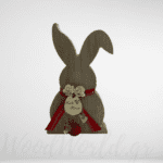 Ξύλινο Επιτραπέζιο κουνελάκι  Καλό Πάσχα