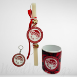 Σετ Λαμπάδα Ολυμπιακού με κούπα και μπρελόκ