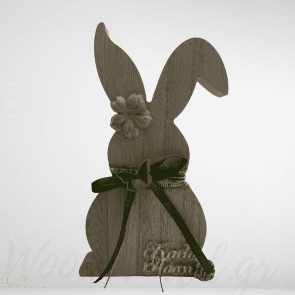 Ξύλινο Επιτραπέζιο κουνελάκι  Καλό Πάσχα
