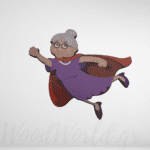 Ξύλινη Φιγούρα supper γιαγιά