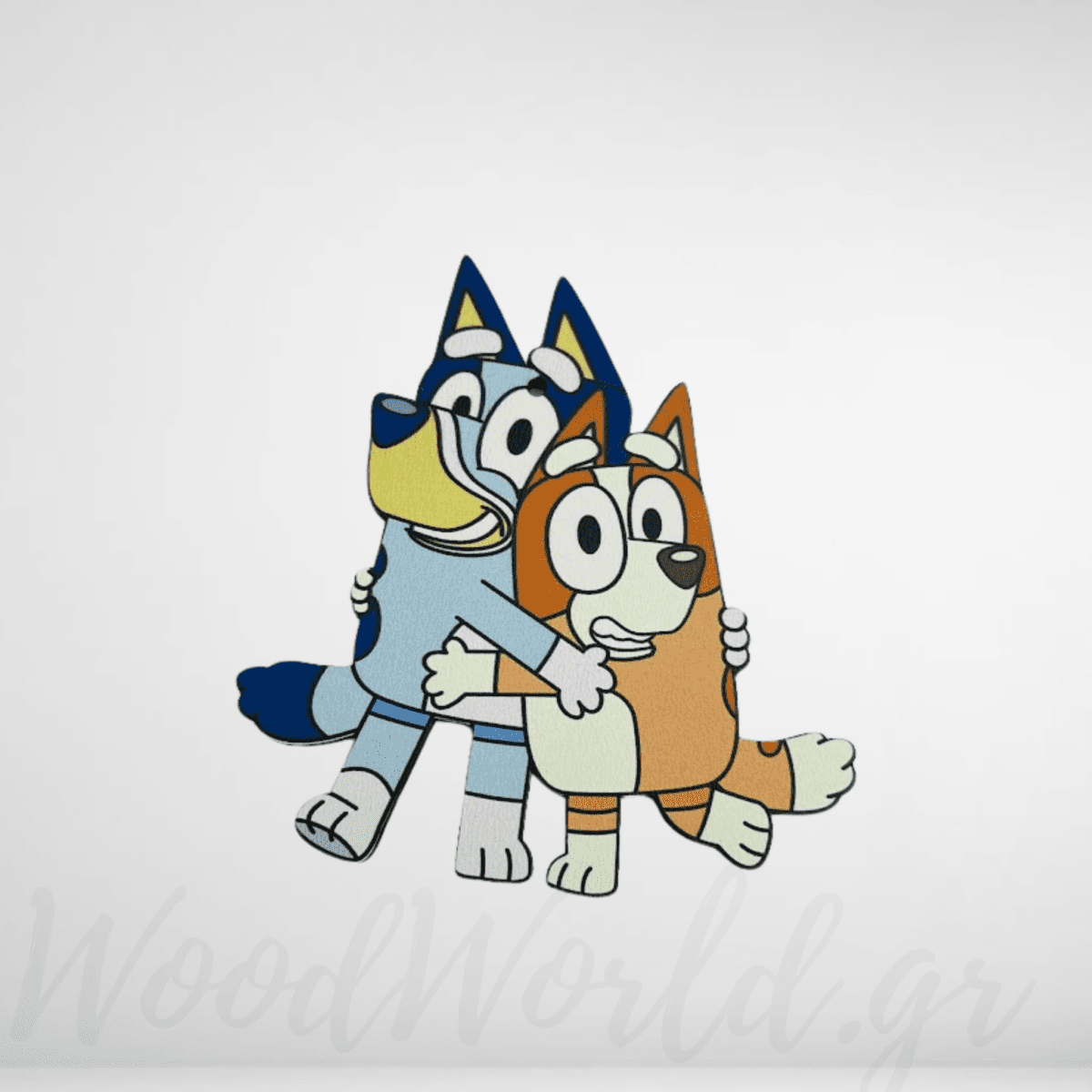 bluey-pingo Ξύλινη Φιγούρα Μπλούι&Μπίνγκο - Image 1