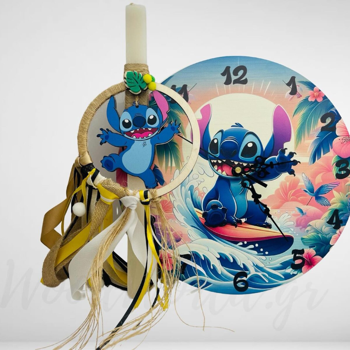 IMG_4766 Λαμπάδα stitch με ρολόι - Image 1