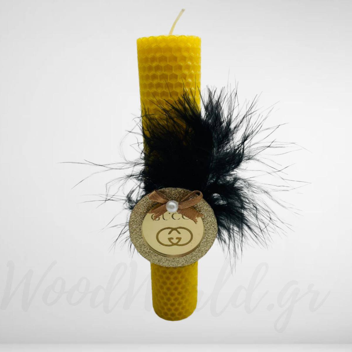 WoodWorld.gr (15) Λαμπάδα μελισσοκέρι Gucci - Image 1
