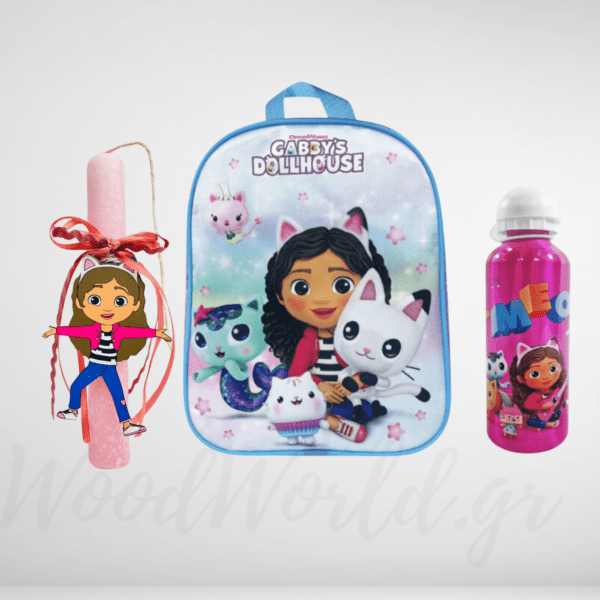 Σετ Λαμπάδα Gabby με σακίδιο πλάτης