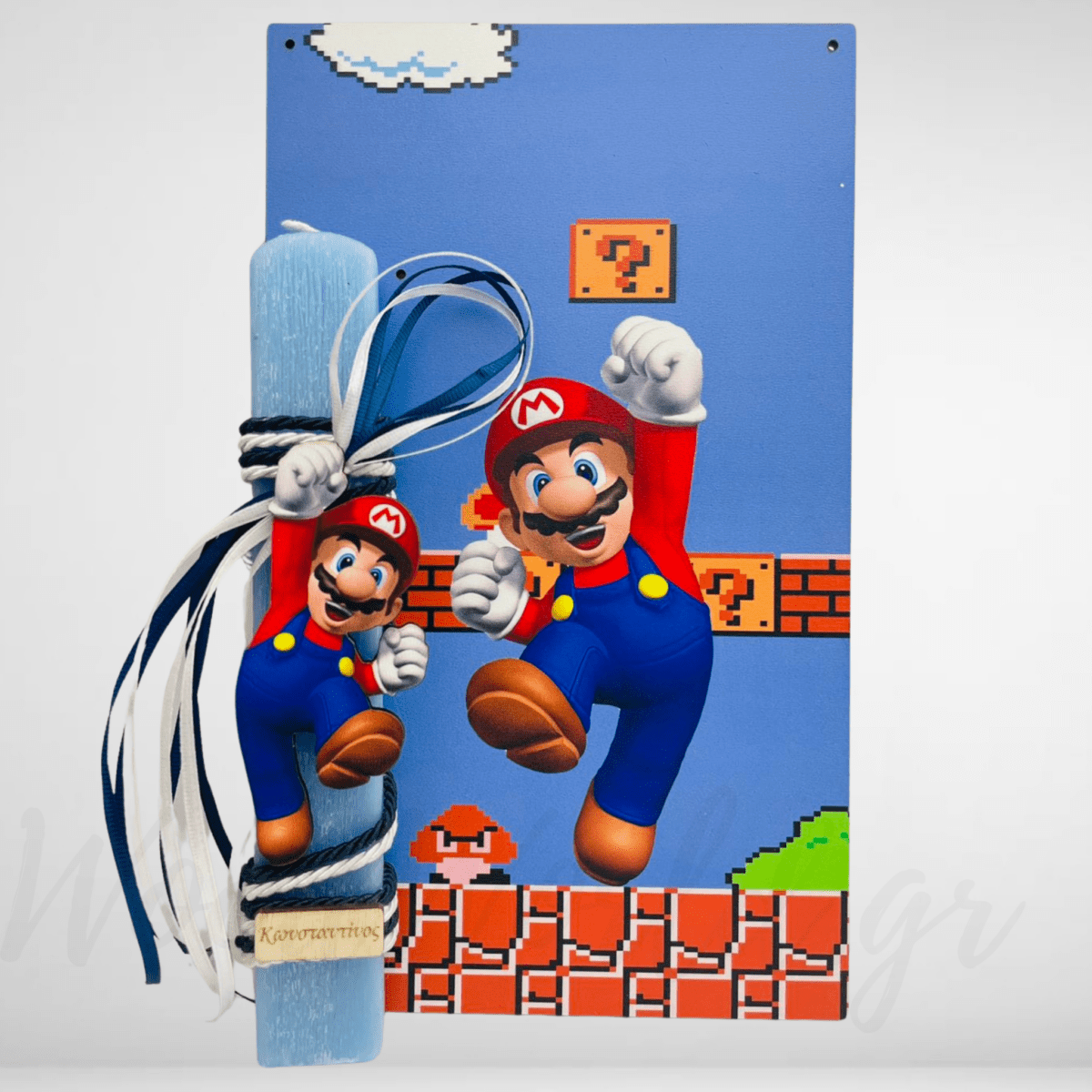 Λαμπαδα Super Mario με καδράκι - Image 1