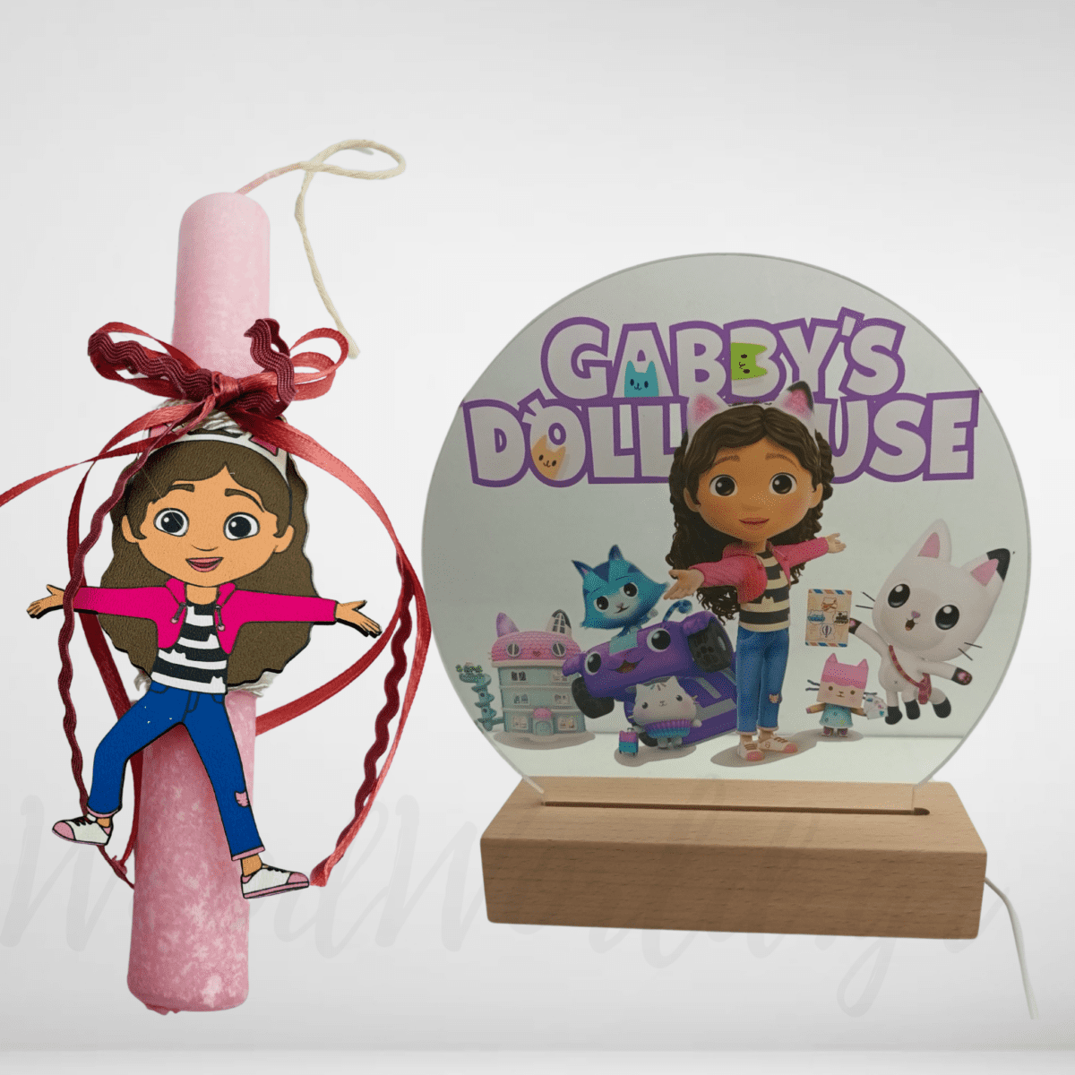 Σετ Λαμπάδα Gabby με φωτιστικό - Image 1