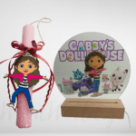 Σετ Λαμπάδα Gabby με φωτιστικό