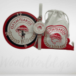 Λαμπάδα Ολυμπιακού 100 χρόνια ρολόι και σάκο