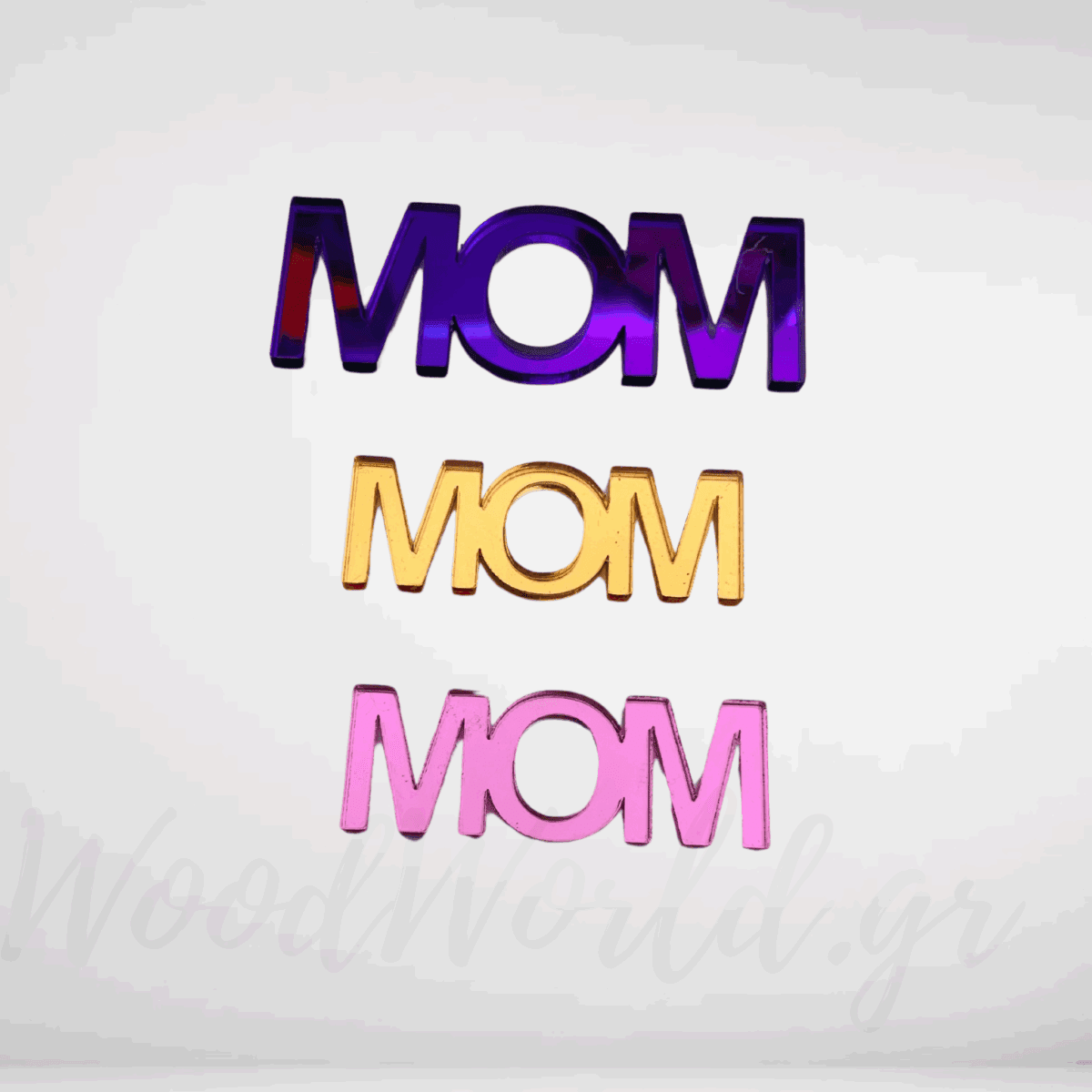 Plexiglass λέξη mom 6cm - Image 2