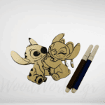 Ξύλινη φιγούρα color me stitch&angel