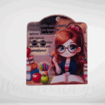 Plexiglass ροζ χρυσό με αφιέρωση για δασκάλα