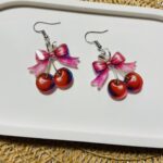 Σκουλαρίκια Plexiglass Κερασάκια