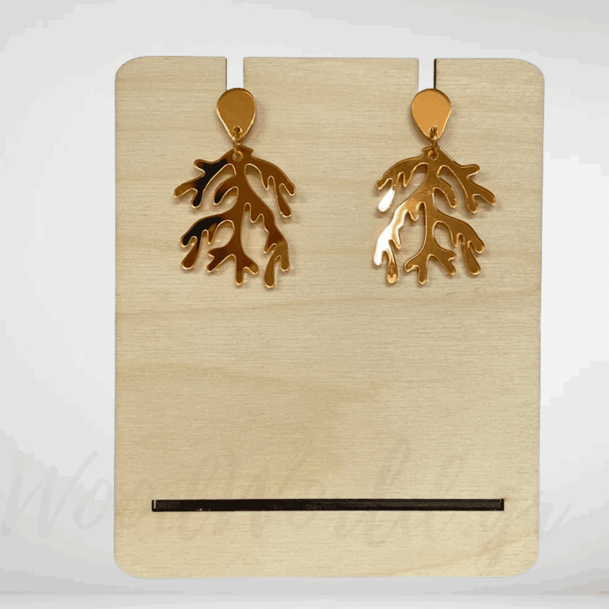 Σκουλαρίκια Plexiglass κοράλλι - Image 3