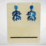 Σκουλαρίκια Plexiglass κοράλλι