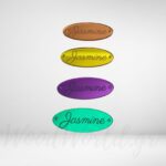 Ταμπελάκι οβάλ για τσάντες plexiglass