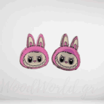 Σκουλαρίκια Labubu plexiglass