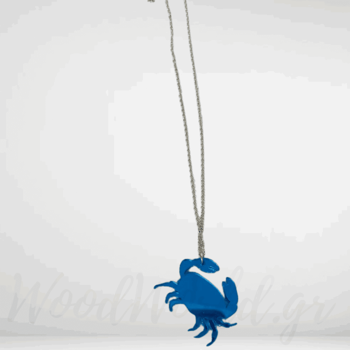 WoodWorld.gr - 2025-08-29T201019.920 Κολιέ με ατσάλινη αλυσίδα καβουράκι plexiglass - Image 1