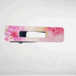 Τσιμπιδάκι μαλλιών λουλούδια ρόζ