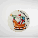 Ξύλινο στολίδι Άγιος Βασίλης