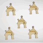 Ξύλινο στοιχείο σπίτι ευτυχία