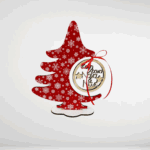 Χριστουγεννιάτικο διακοσμητικό δεντράκι με κρεμαστή μπάλα