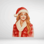 Ξύλινη φιγούρα κοπέλα 7 cm