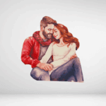 Ξύλινη φιγούρα ζευγάρι 7 cm