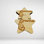 Μπάλα Αστέρι Χριστούγεννα στην κοιλιά της μαμάς