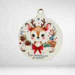 Ξύλινη μπάλα ταρανδάκι δασκάλα