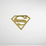 Plexiglass Στοιχείο super μπαμπάς χρυσό