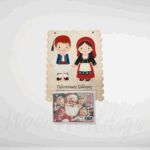 Ξύλινο Ημερολόγιο με στολή παραδοσιακή