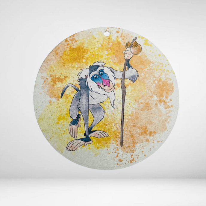 Circle Flower Natural Brand Logo (29) Ξύλινη Φιγούρα ο Ραφίκι - Image 1